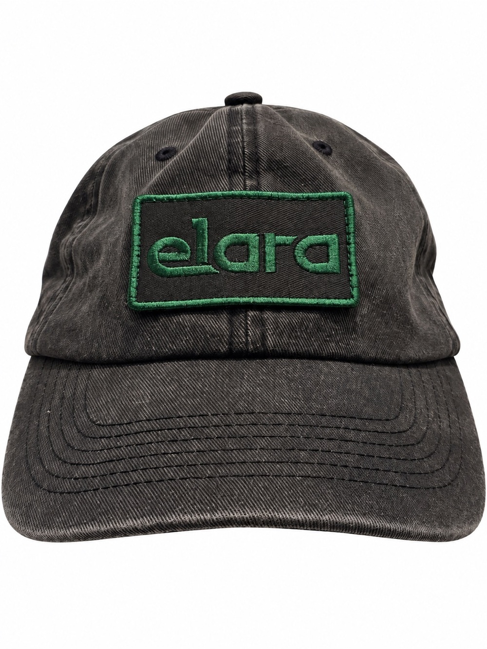 Rare Elara Pictures Safdie Bros Black Green Logo Dad Hat
